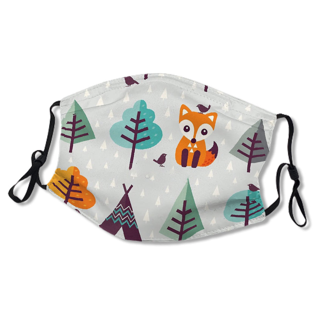 Fox in the Forest - on Gray Mask No.GPWDVP