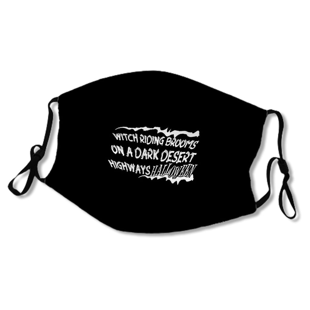 Witch Riding Brooms On A Dark Desert Highways Halloween Mask No.Gtdo8H