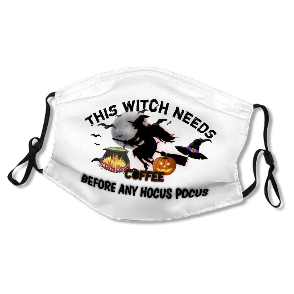 This Witch Needs Coffee Before Any Hocus Pocus Mask No.H3C3Qk