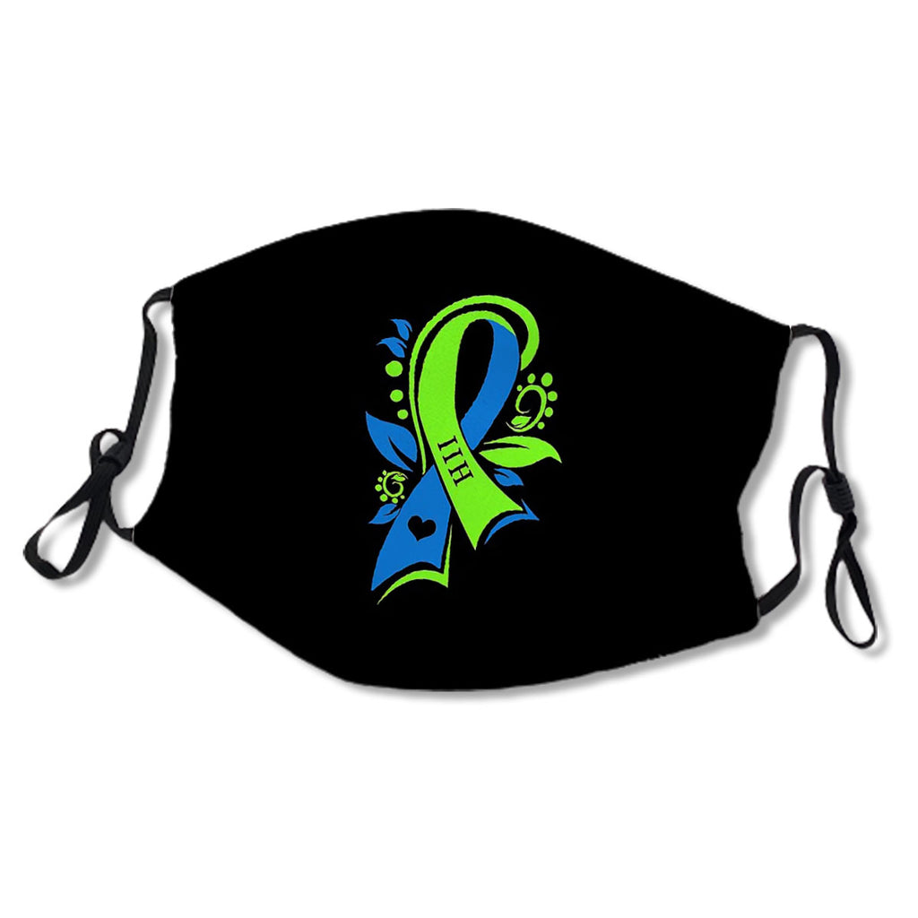 IIH Pseudotumor Cerebri Idiopathic Intracranial Hypertension Awareness Green Blue Ribbon Warrior Support Gift No.HICRSC