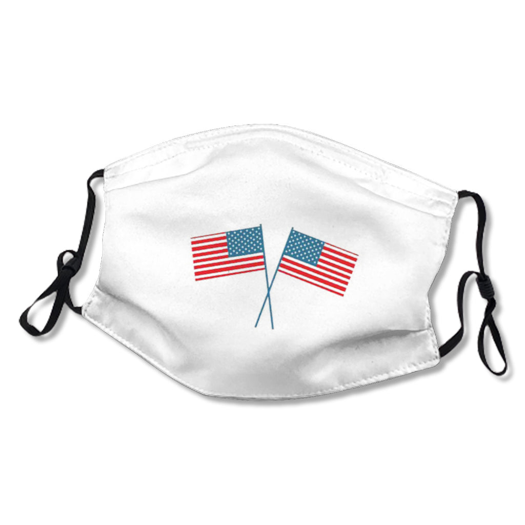 Adjustable ear straps, washable, internal nose clip, American flag mask No.HIMKAL