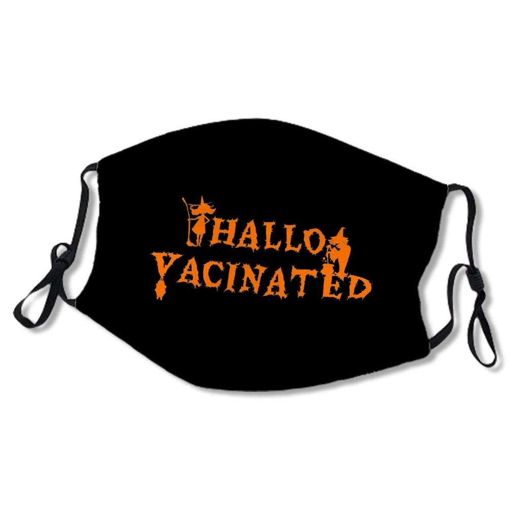 Hallovaccinated - Vaccinated In Halloween - Vaxxed Halloween Mask No.Hxrb3M