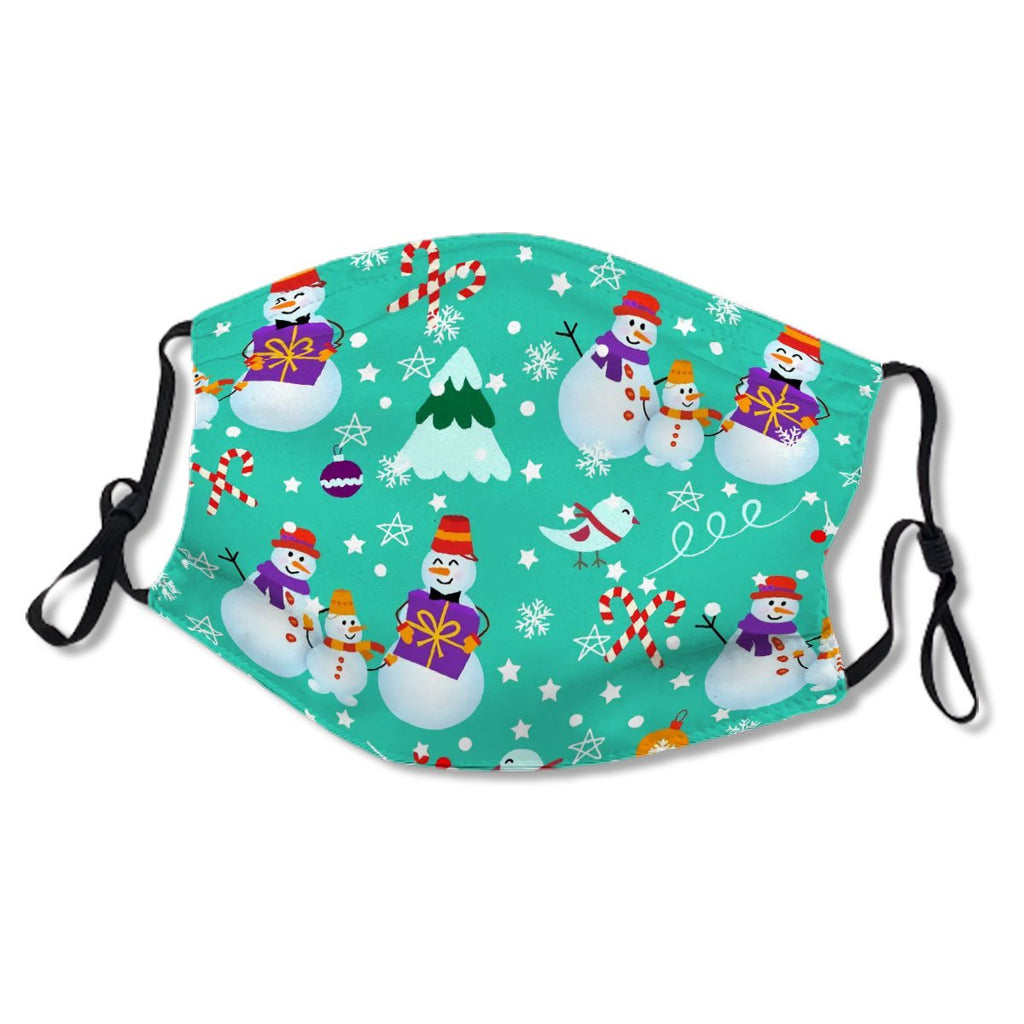 Winter Pattern With Snowmen Tree And Gifts No.I8N8G6