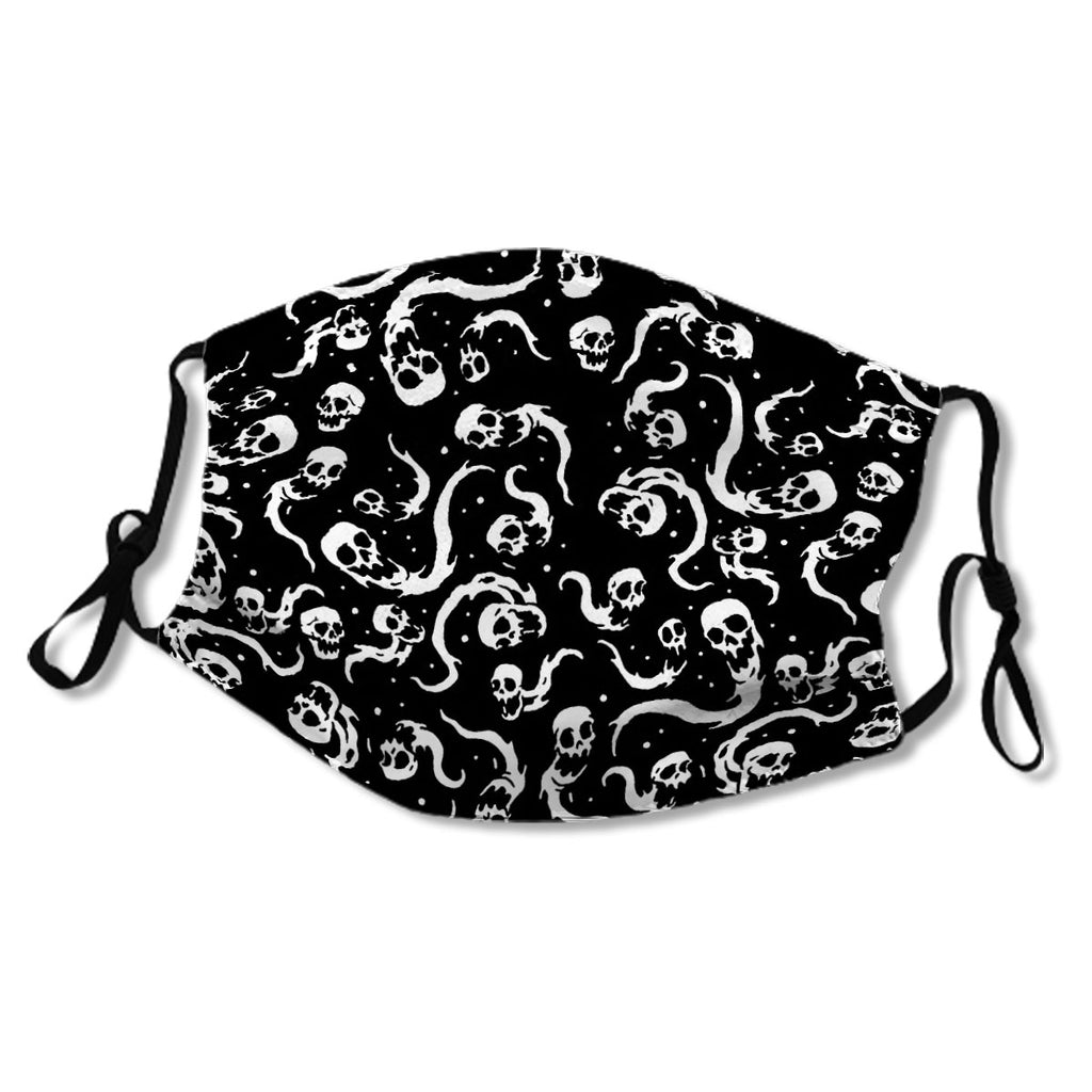 Ghostly Haunted Souls Pattern Mask No.IAZQWQ