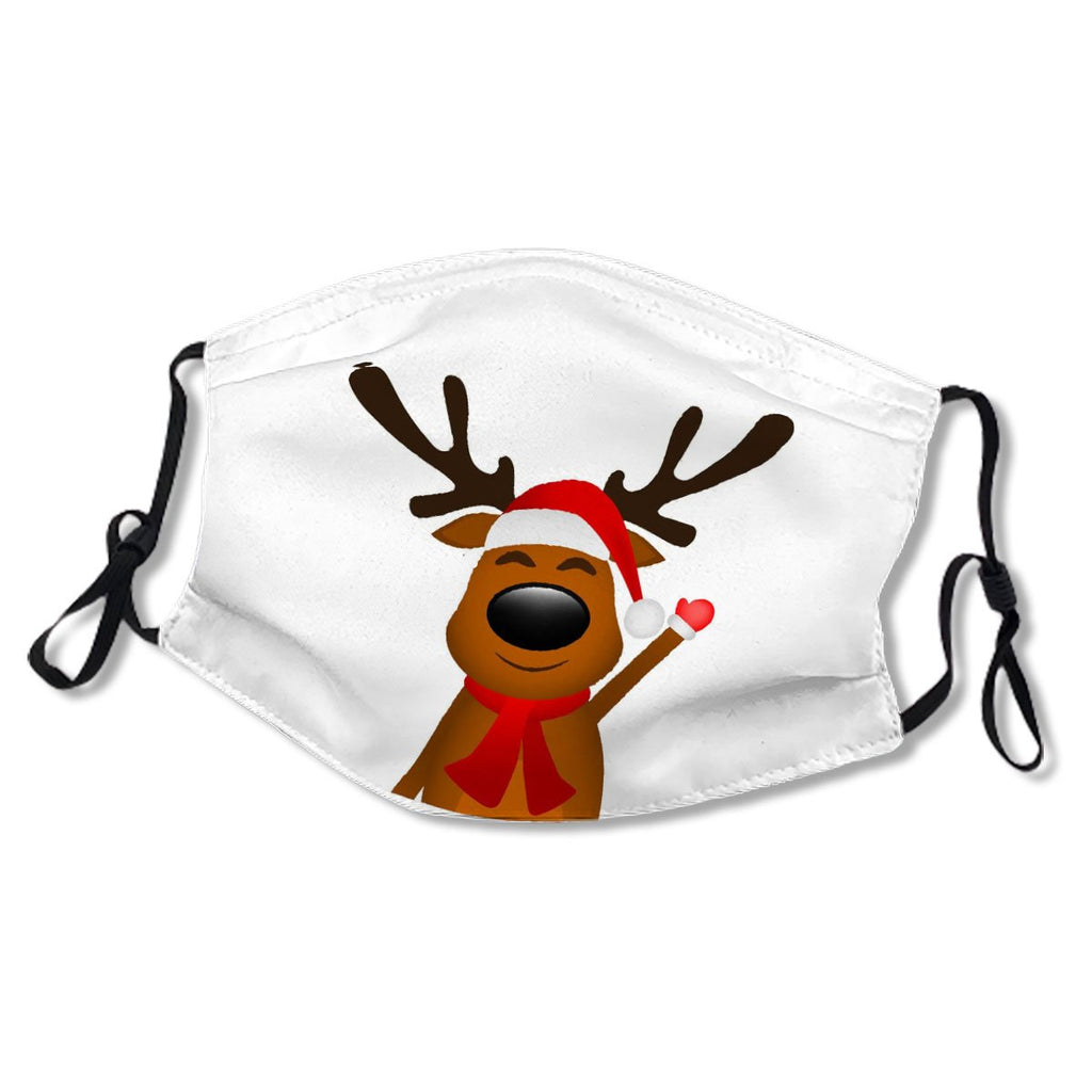 Funny Reindeer In A Scarf For Christmas Smiling No.IFA8NU