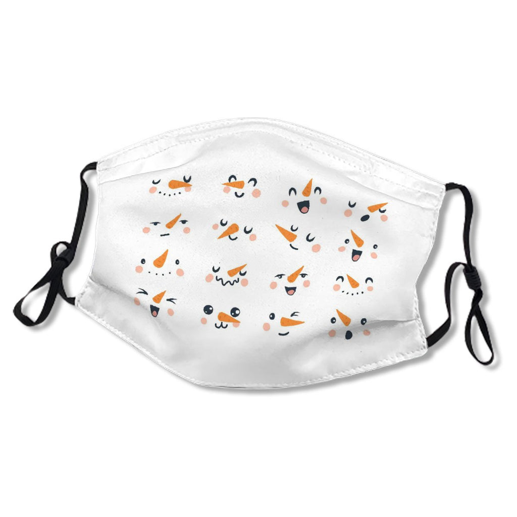 Snowman Faces Christmas Funny Snowmen Heads No.IULBMY