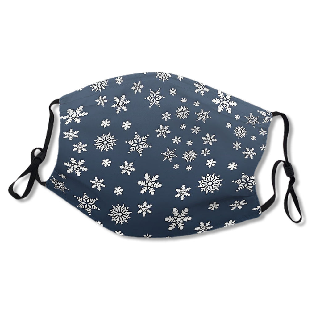 Winter Snowflake Blue Background No.IUQOXE