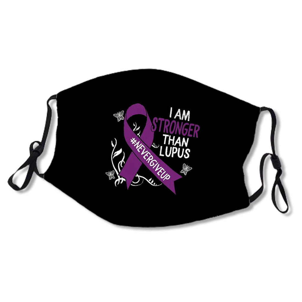 I Am Stronger Than Lupus Never Give Up Purple Awareness Ribbon Chronic Disease Warrior Gift No.IVUU3D