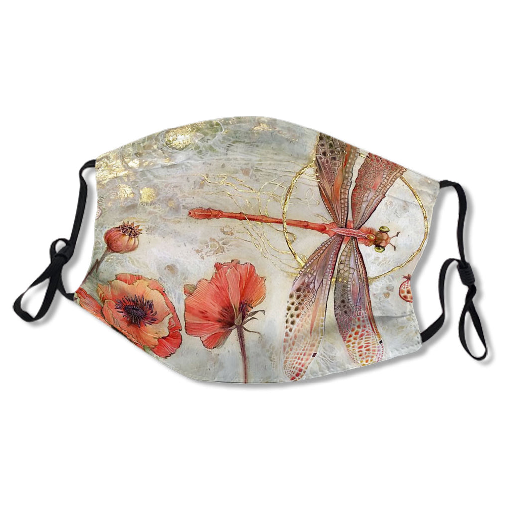 Red Jewel Damselfly Mask No.Iwqre3