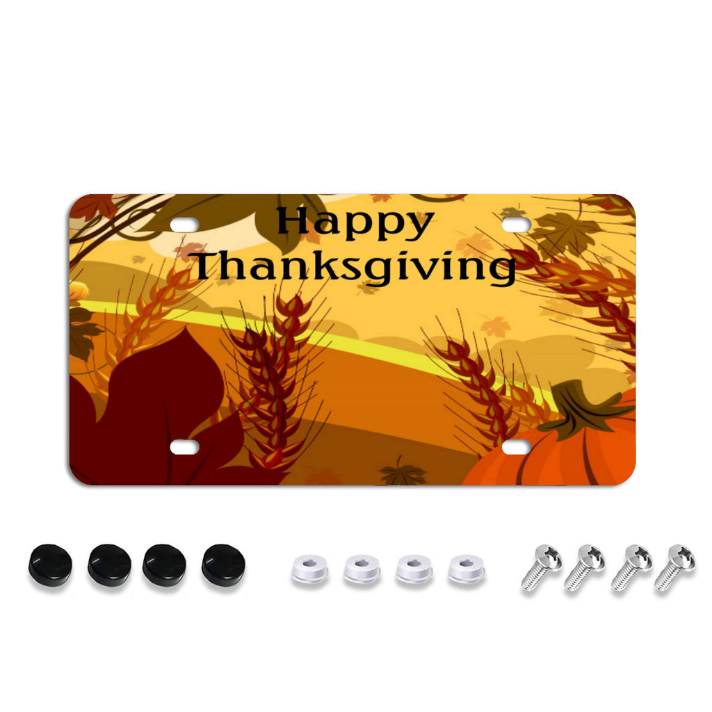 License Plate Covers, Unbreakable Tag Cover to Protect Your Car Front and Rear Plates, Fits All Standard US Plates, Screws Included No.IXVAM3