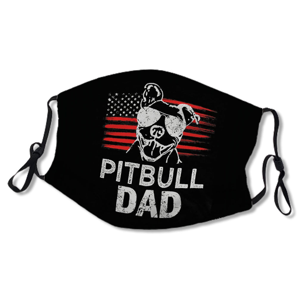 Pitbull Dad Ever - American Flag 4th Of July Gift No.J2H5OZ