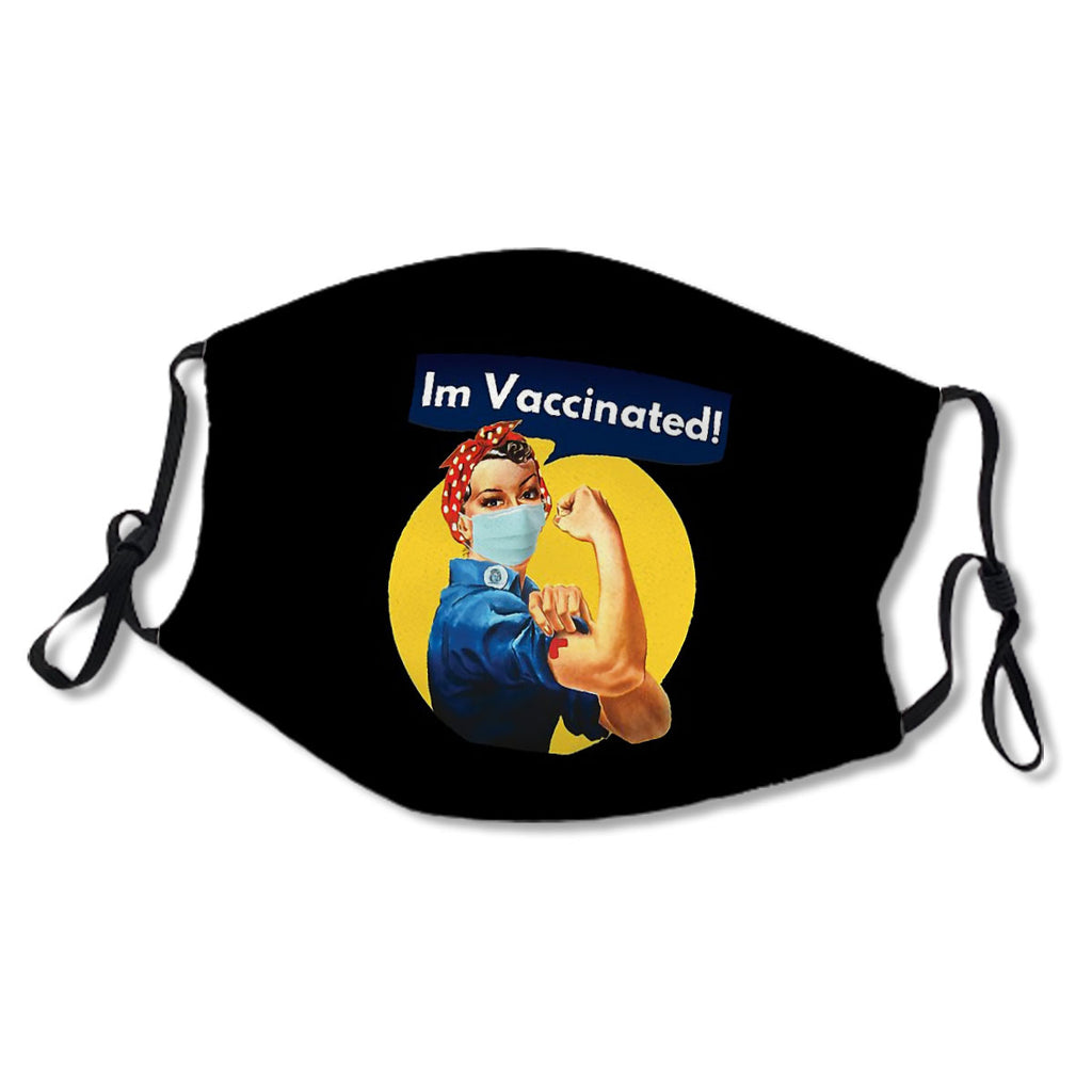 I'm Vaccinated! Covid Vaccine Rosie the Riveter design- Coronavirus vaccine No.JDXNPW