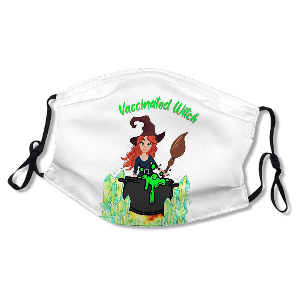 Vaccinated Witch, Fully Vaccinated Witches, Women'S Halloween Gift, Girls Magical Hocus Pocus Mask No.Jg4Mnf
