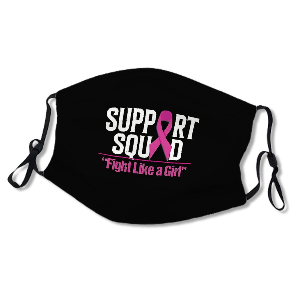 Fight Like a Girl Support Squad Awareness Warrior Survivor Pink Ribbon Gifts No.JMP692