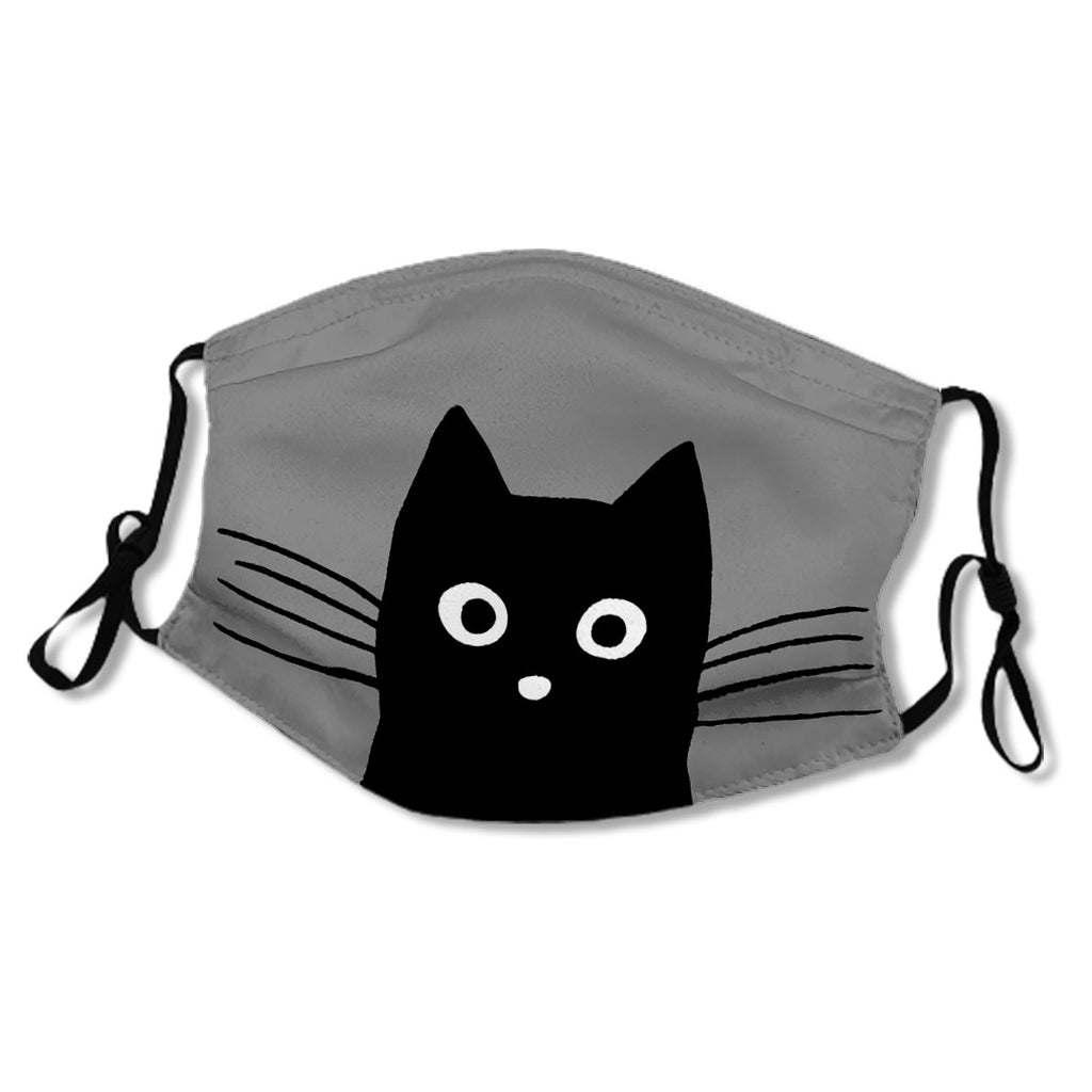 Black Cat Face Mask No.JU2JAS