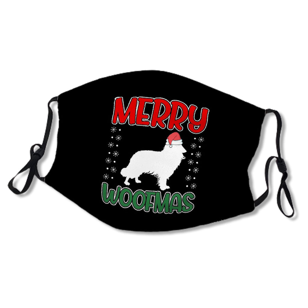 Merry Woofmas Border Collie Christmas Holiday No.JXRRDN