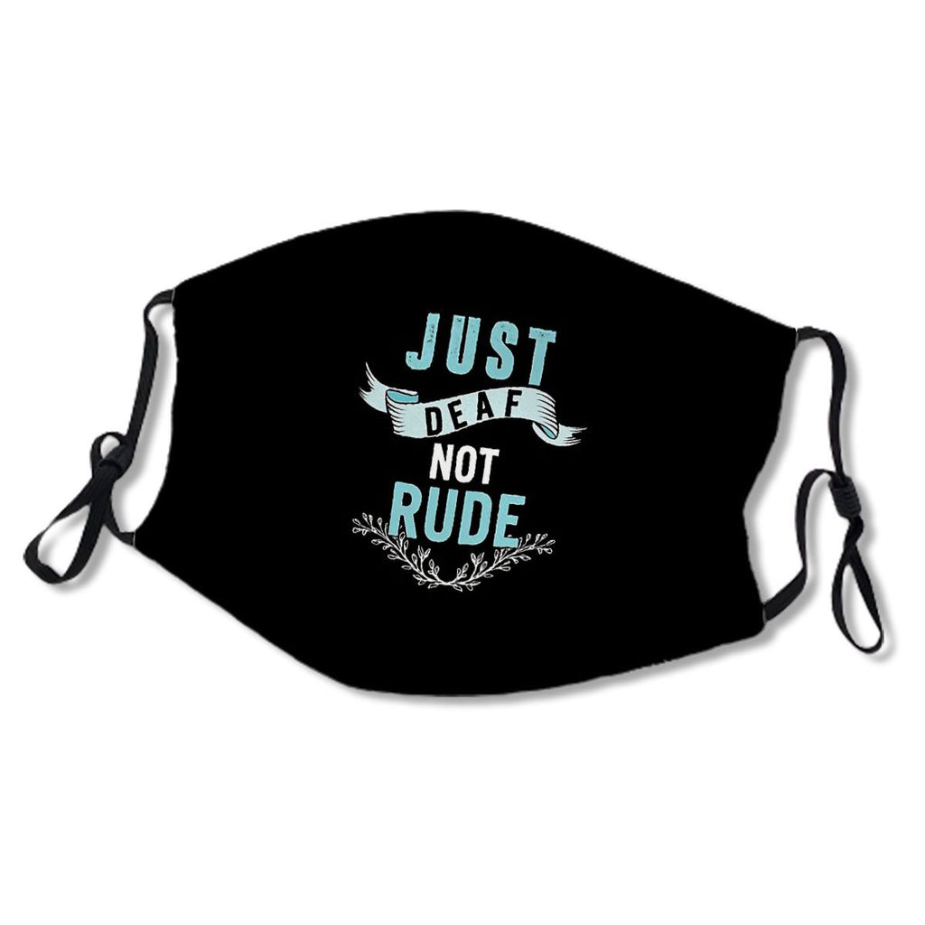 Just Deaf Not Rude Awareness Yellow Ribbon Asl Language September Support Warrior Gift No.K668JE