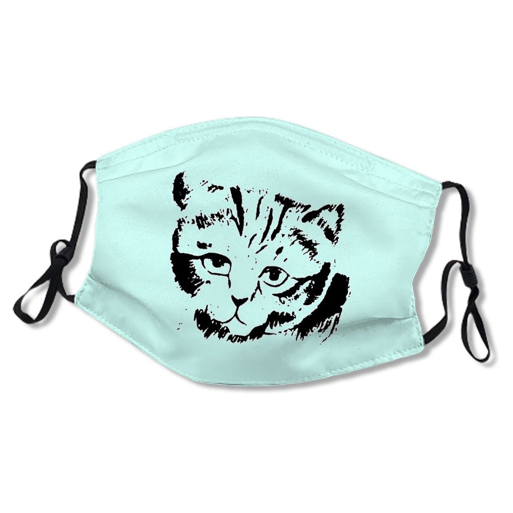 Cat Sketch | Cat Lovers (Light) Kid/Adult Mask No.KCVEKK