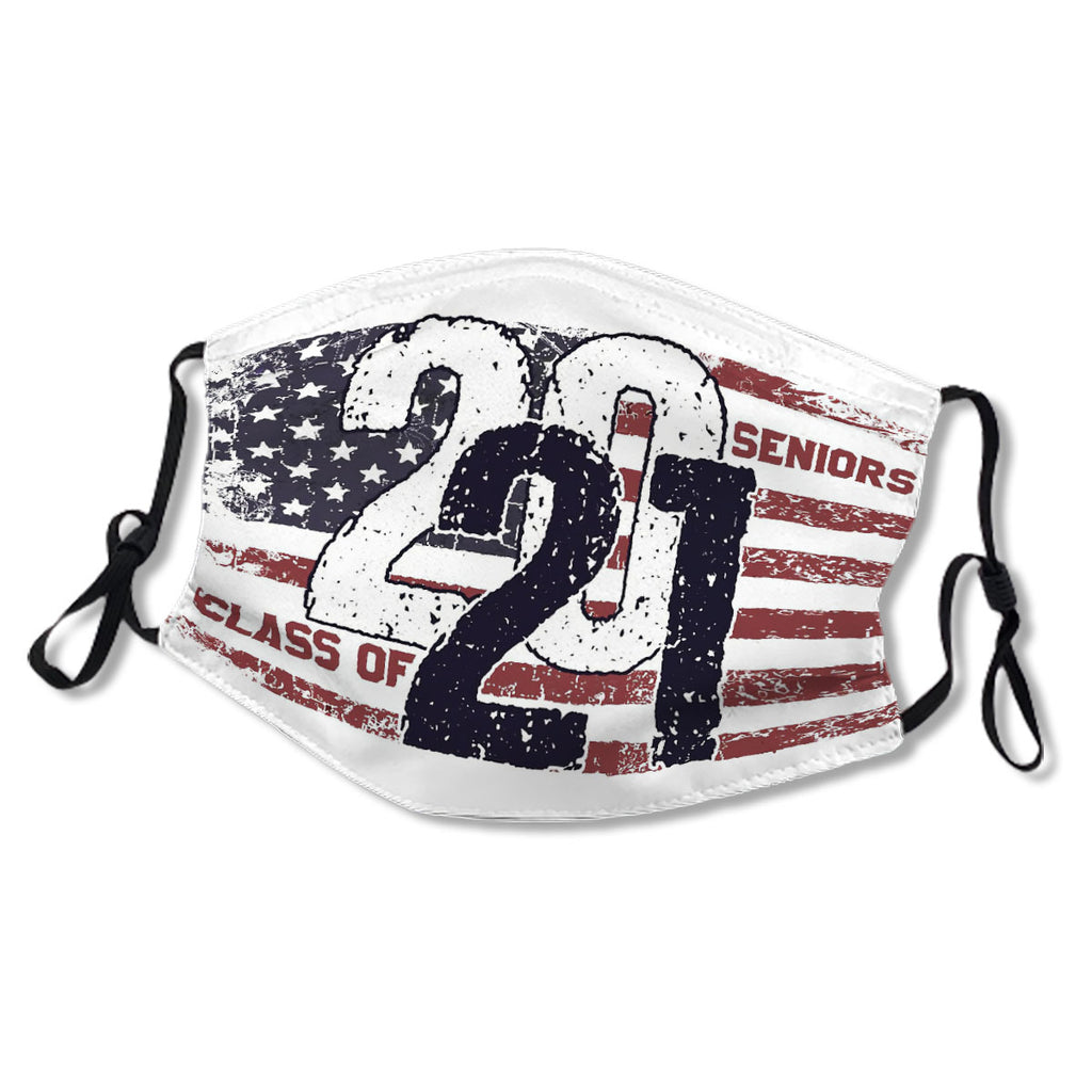 Seniors Class of 2021 Distressed American Flag No.KDGAQF