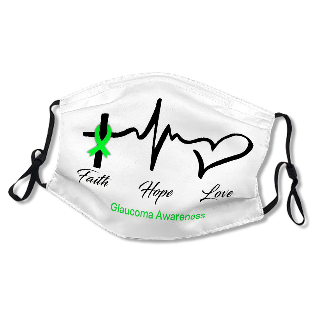 Faith Hope Love Glaucoma Awareness No.KHNZY5