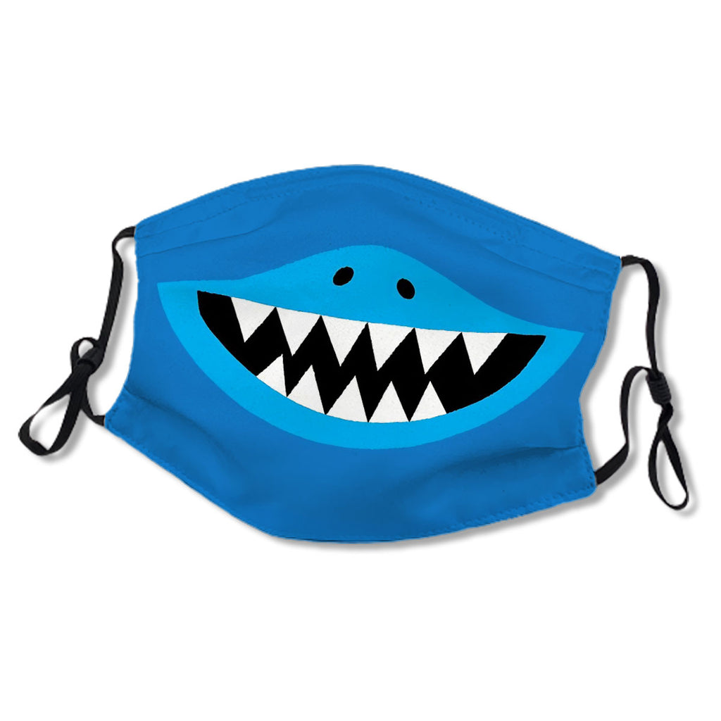 Kids Face Mask Shark Teeth Smiling Mask No.KUQXPJ