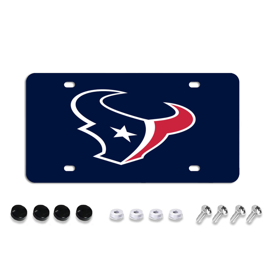 License Plate Covers, Unbreakable Tag Cover to Protect Your Car Front and Rear Plates, Fits All Standard US Plates, Screws Included No.KWGEOK