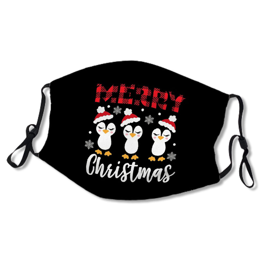 Merry Christmas Penguins Mask No.L2JSIB