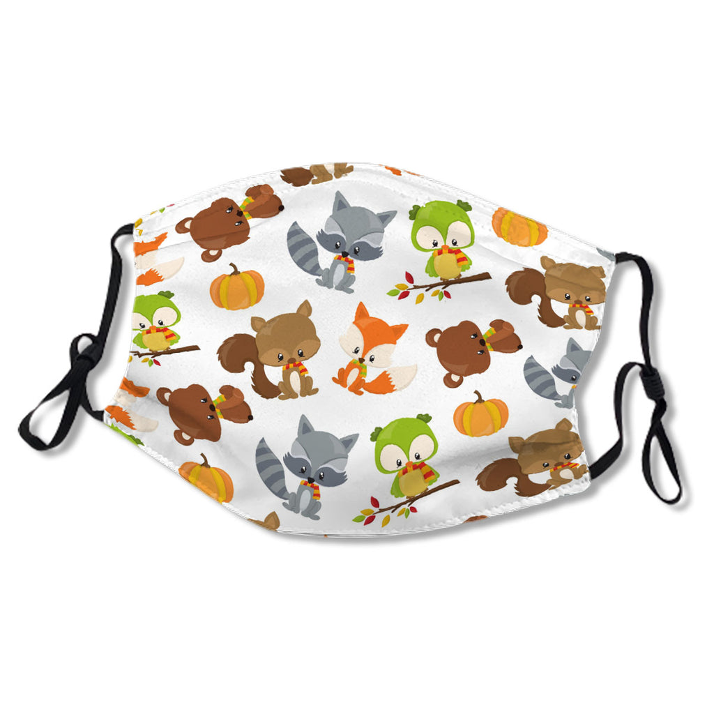 Woodland Animals Bear Squirrel Fox Owl No. LFETNN