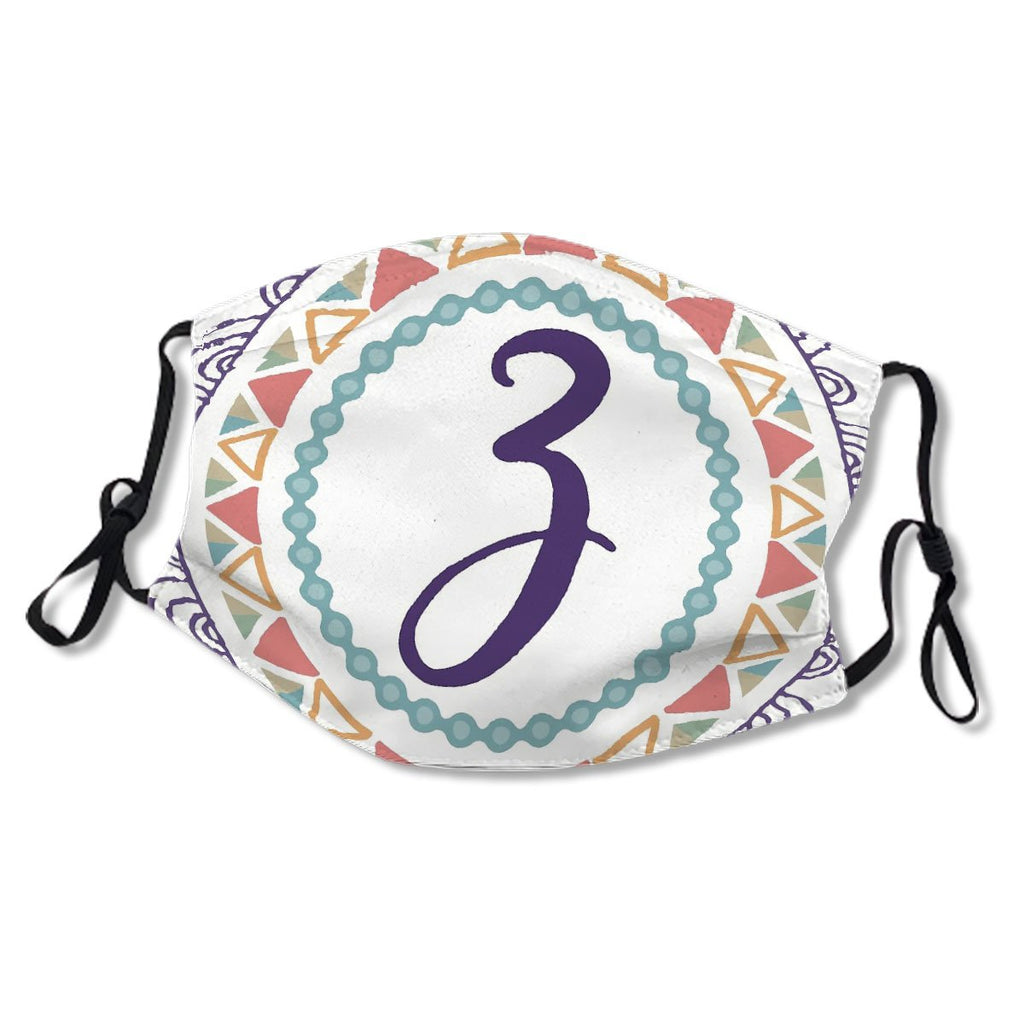 Monogram Letter Z Bohemian Design Mask No.LGVQV8