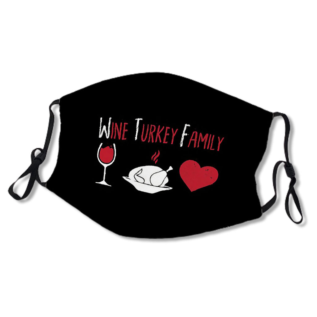 WTF Wine Turkey Family Funny Thanksgiving Gift For Men and Womens, Halloween day, Thanksgiving, Christmas day No.LP82FR