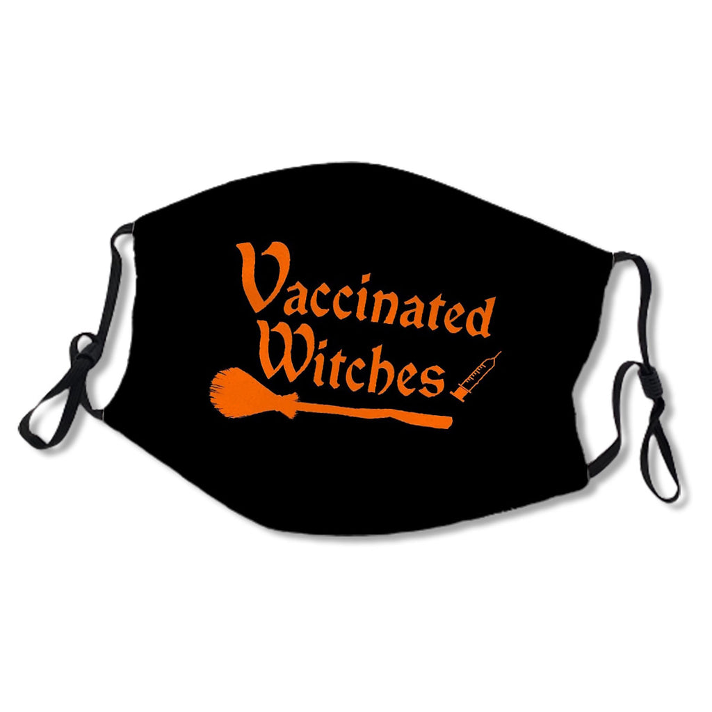 Funny Vaccinated Witches Halloween For Women'S Girls Nurse Mask No.Lrelmm