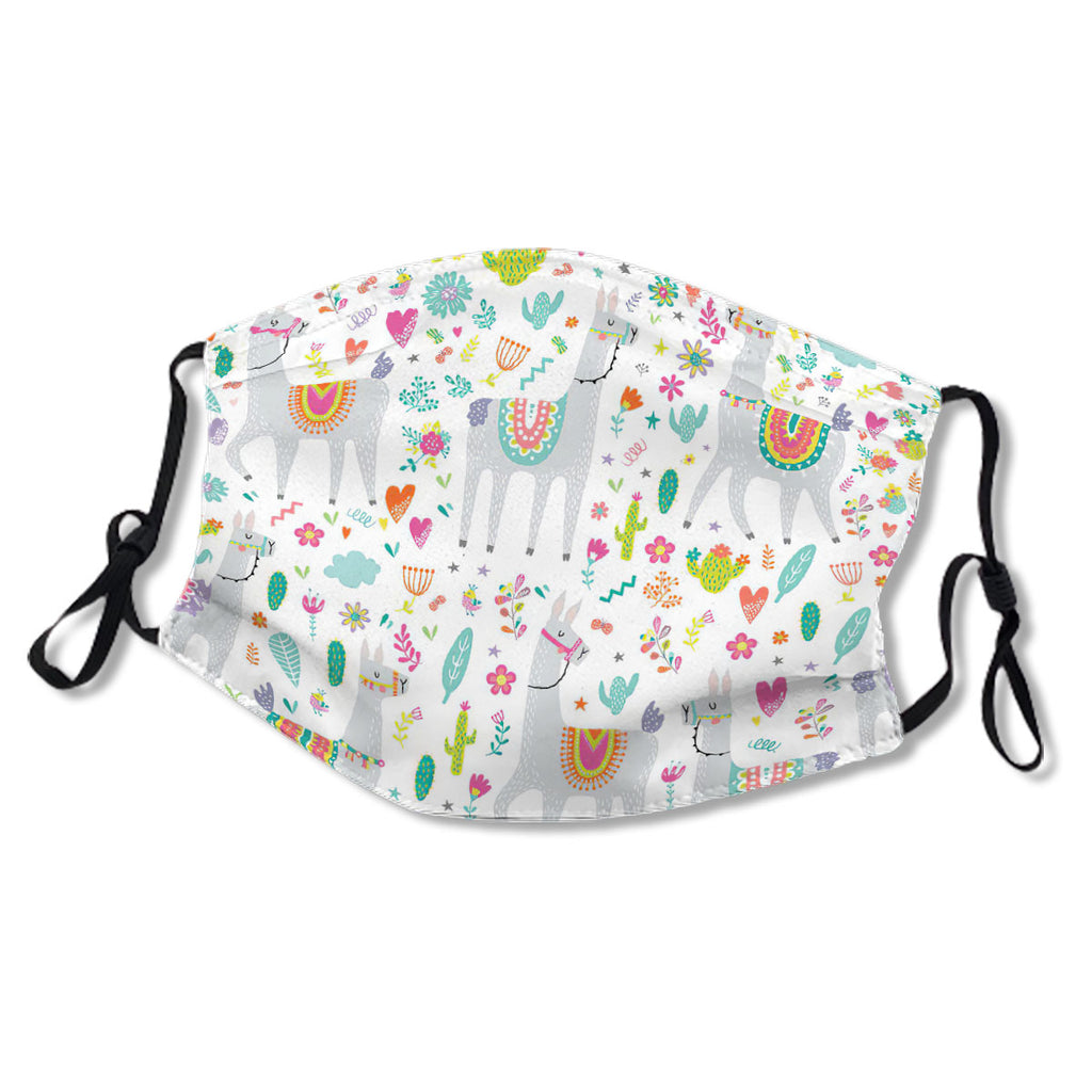 Cute Pastel Llama Pattern No.M9RJUY