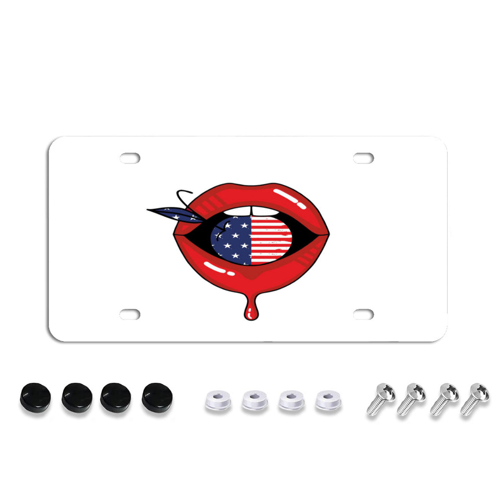 License Plate Covers, Unbreakable Tag Cover to Protect Your Car Front and Rear Plates, Fits All Standard US Plates, Screws Included No.MCKC8Y