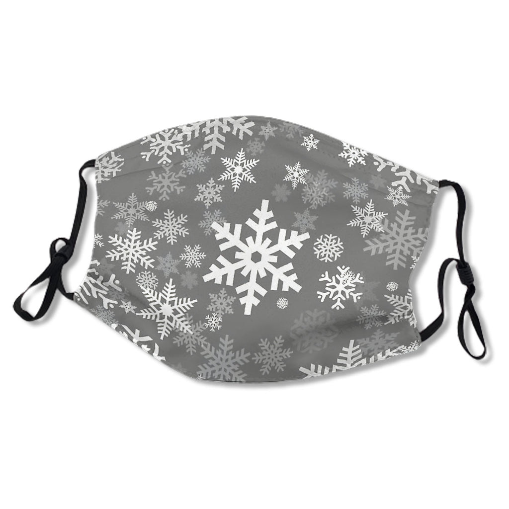 Snowflakes Pattern in Grey Mask No.MEHLTK