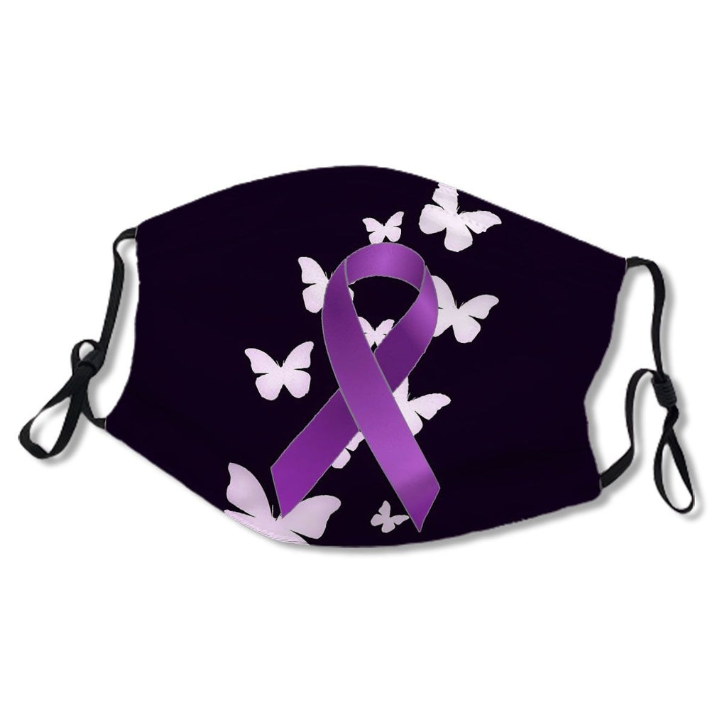 Purple Awareness Ribbon with Butterflies No.N2EVUP