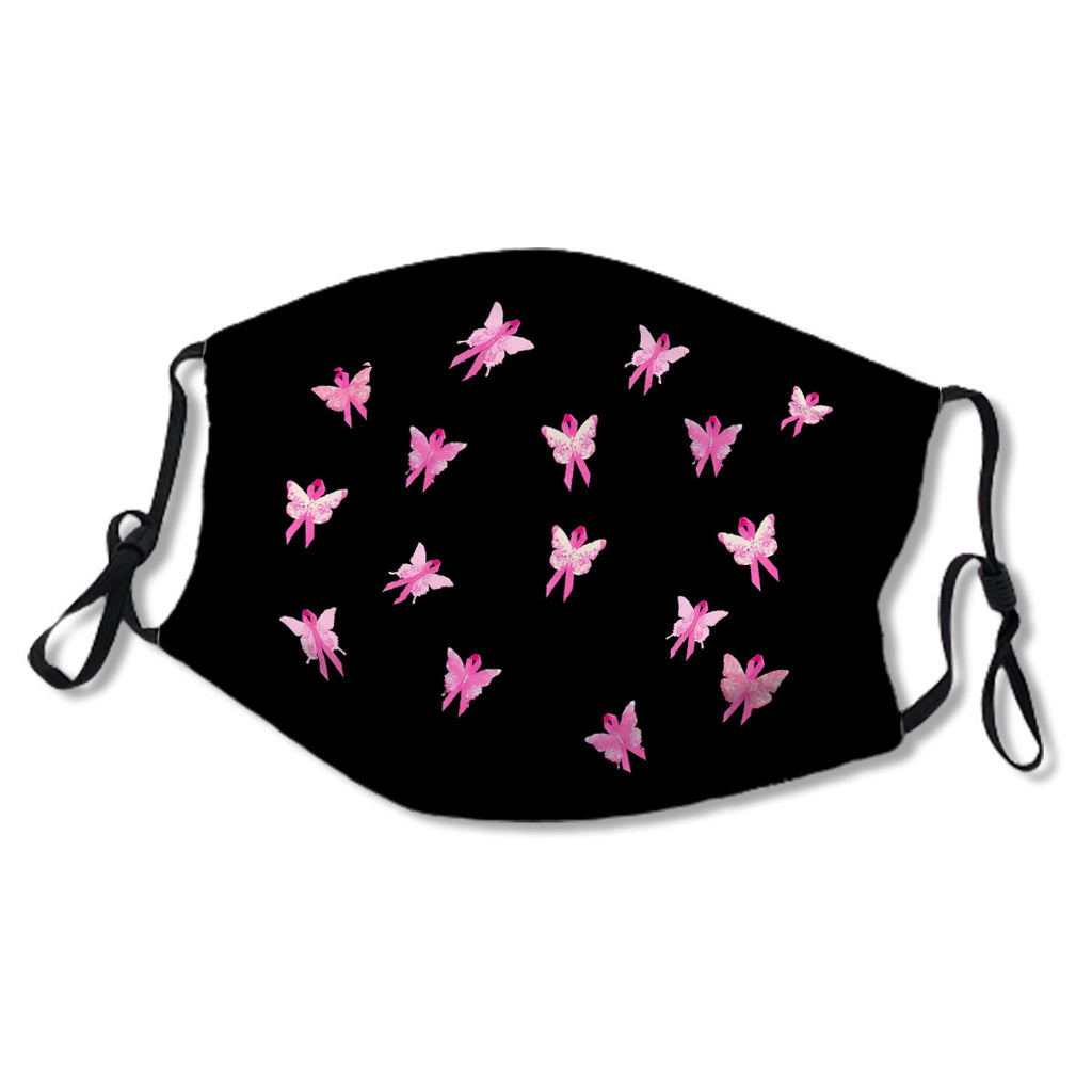 pink ribbon breast cancer awareness butterflies No.N4J48S