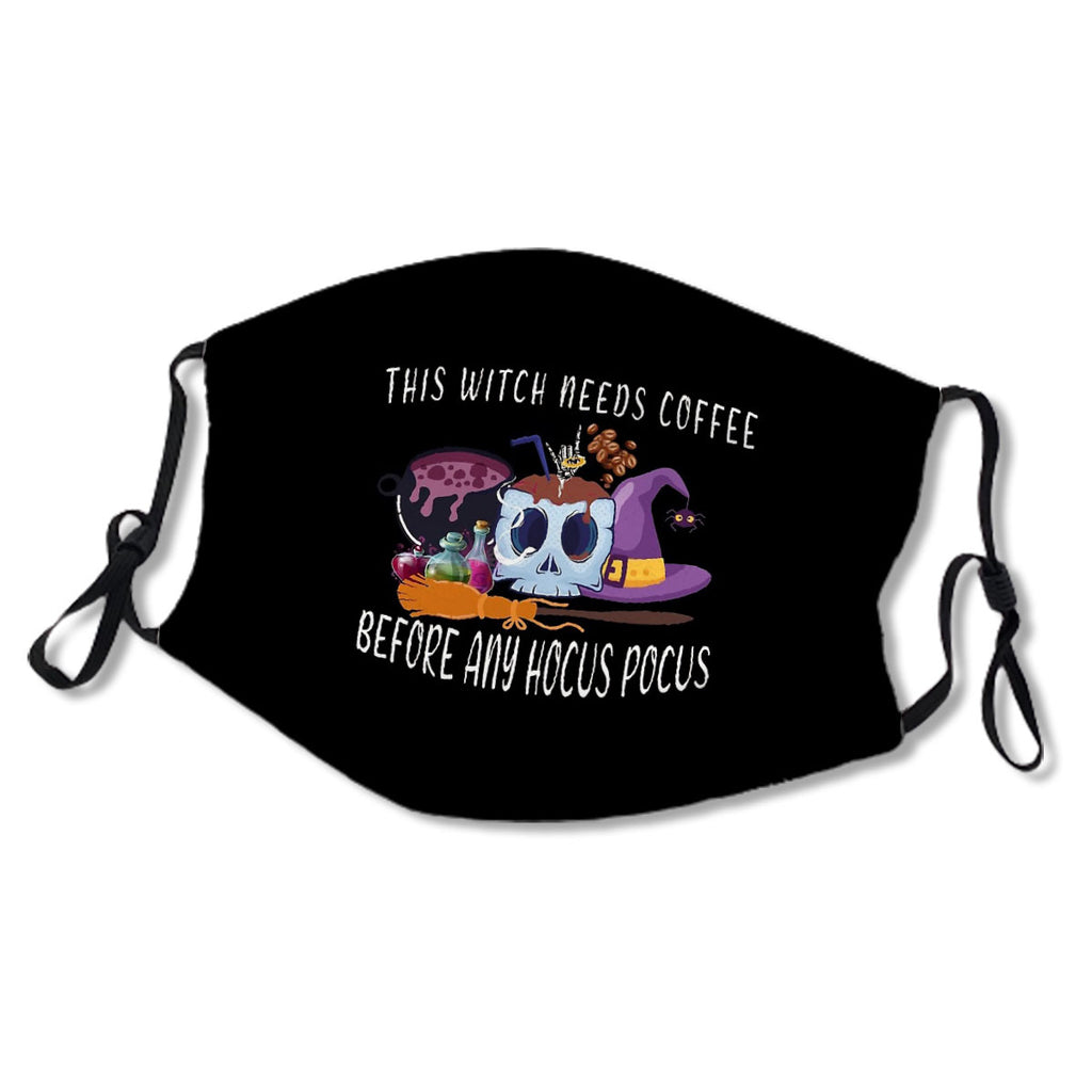 This Witch Needs Coffee Before Any Hocus Pocus Halloween Mask No.N6F9A3