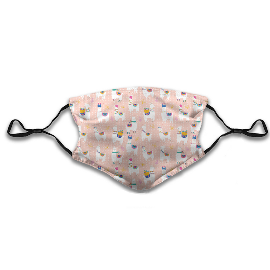 Pink Cute Llama Pattern No.NBWYKV