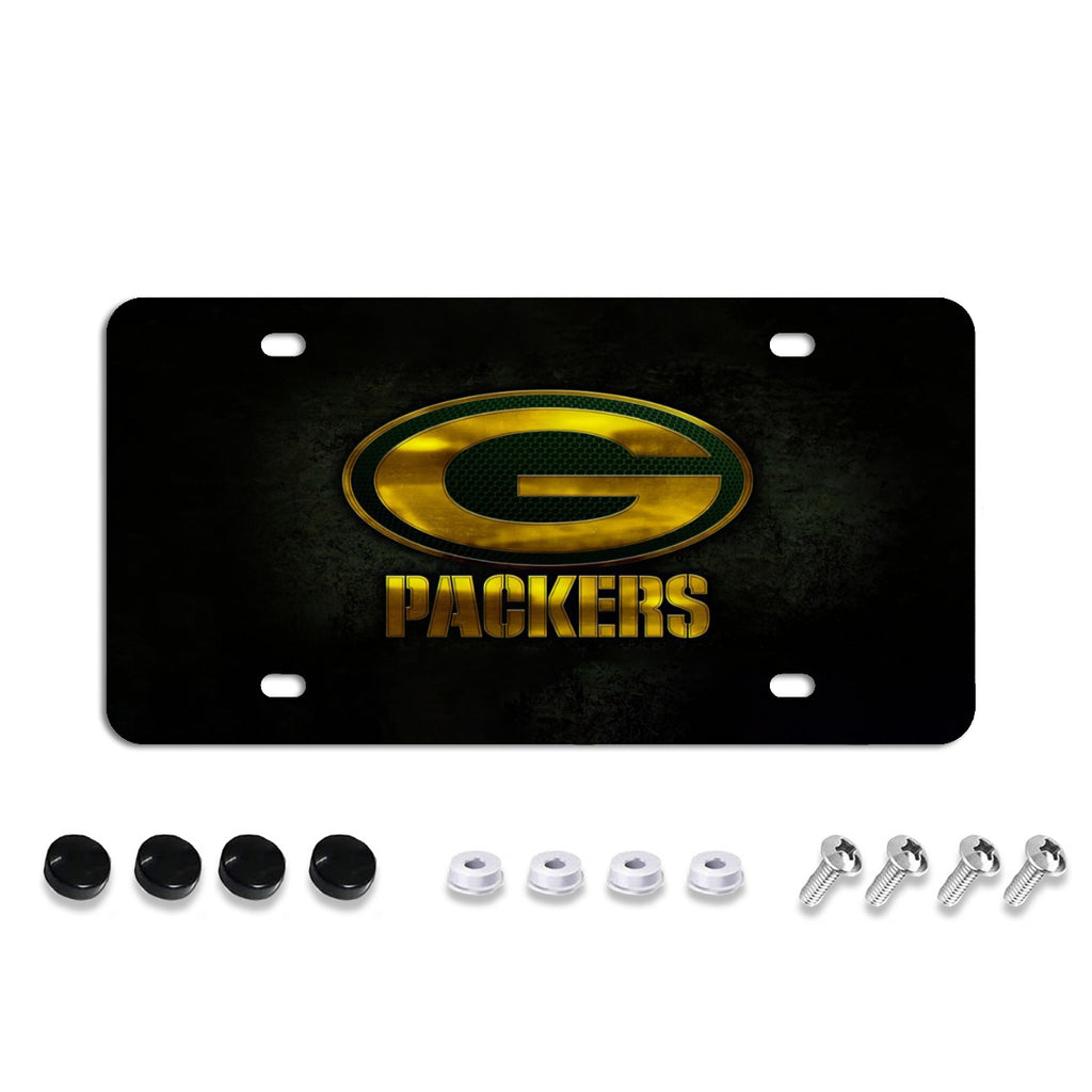 License Plate Covers, Unbreakable Tag Cover to Protect Your Car Front and Rear Plates, Fits All Standard US Plates, Screws Included No.NBZMHI