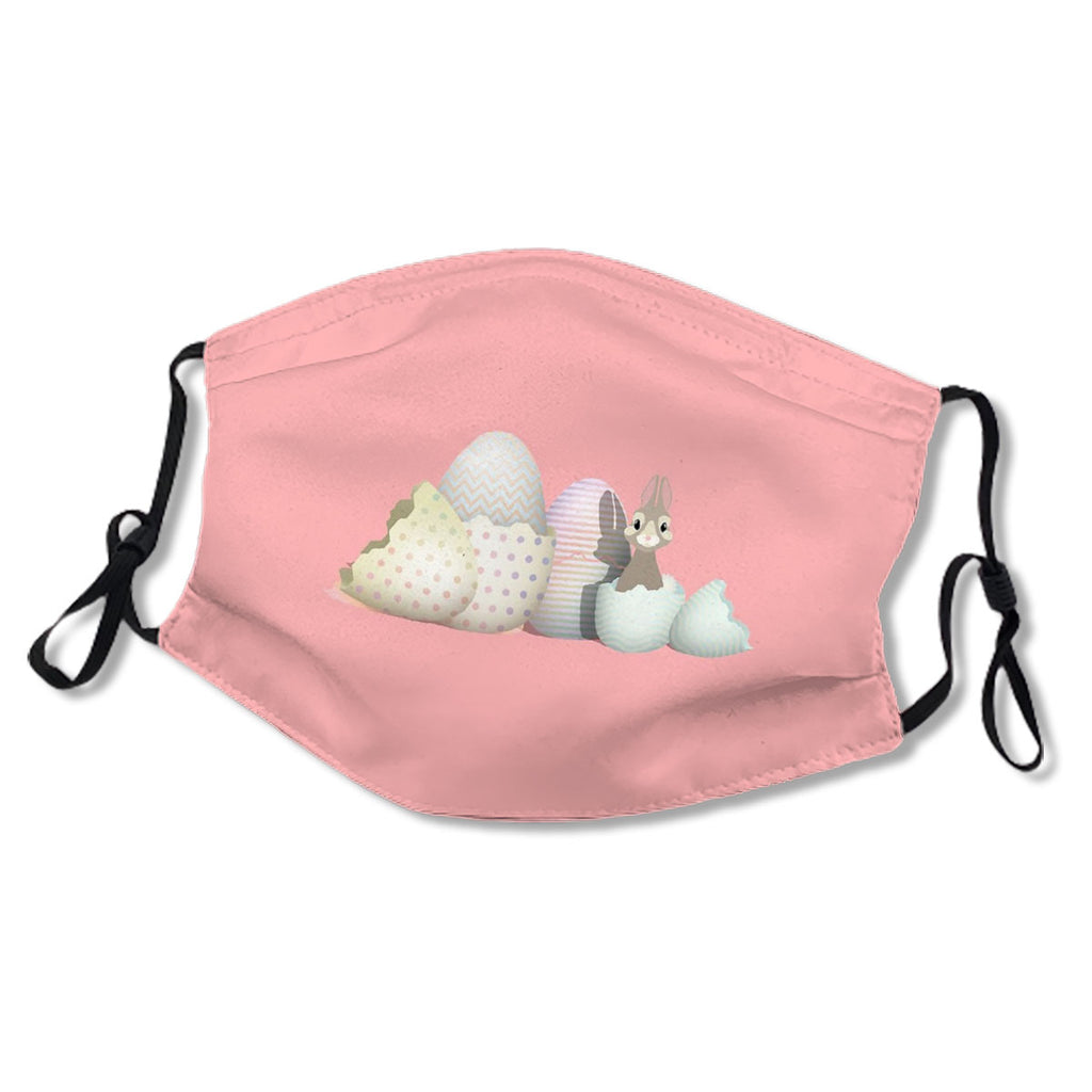 Kawaii Easter Bunny hatching from colored Easter Eggs (P) No.ND5XRT