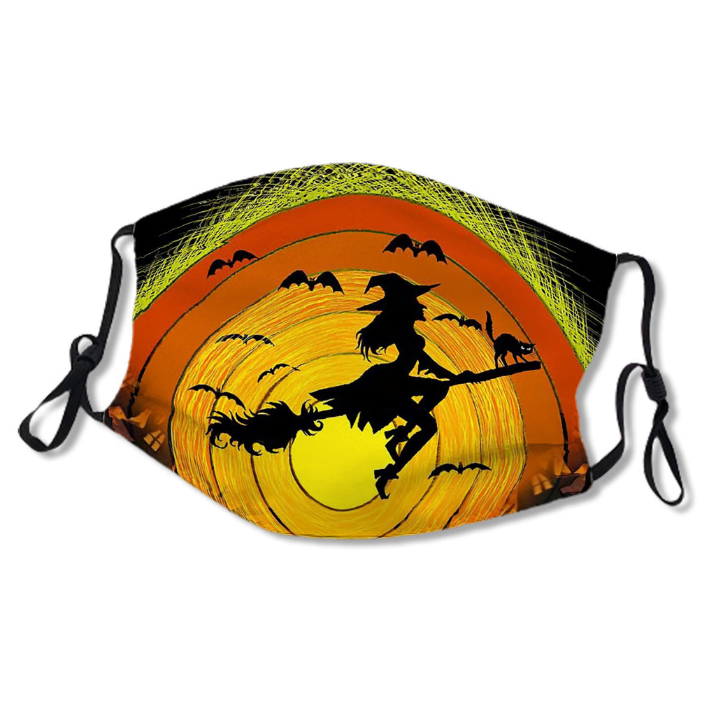 Witch Riding Brooms On A Dark Desert Highways, Cool Wind In My Hair Halloween Mask No.Nhgvs8