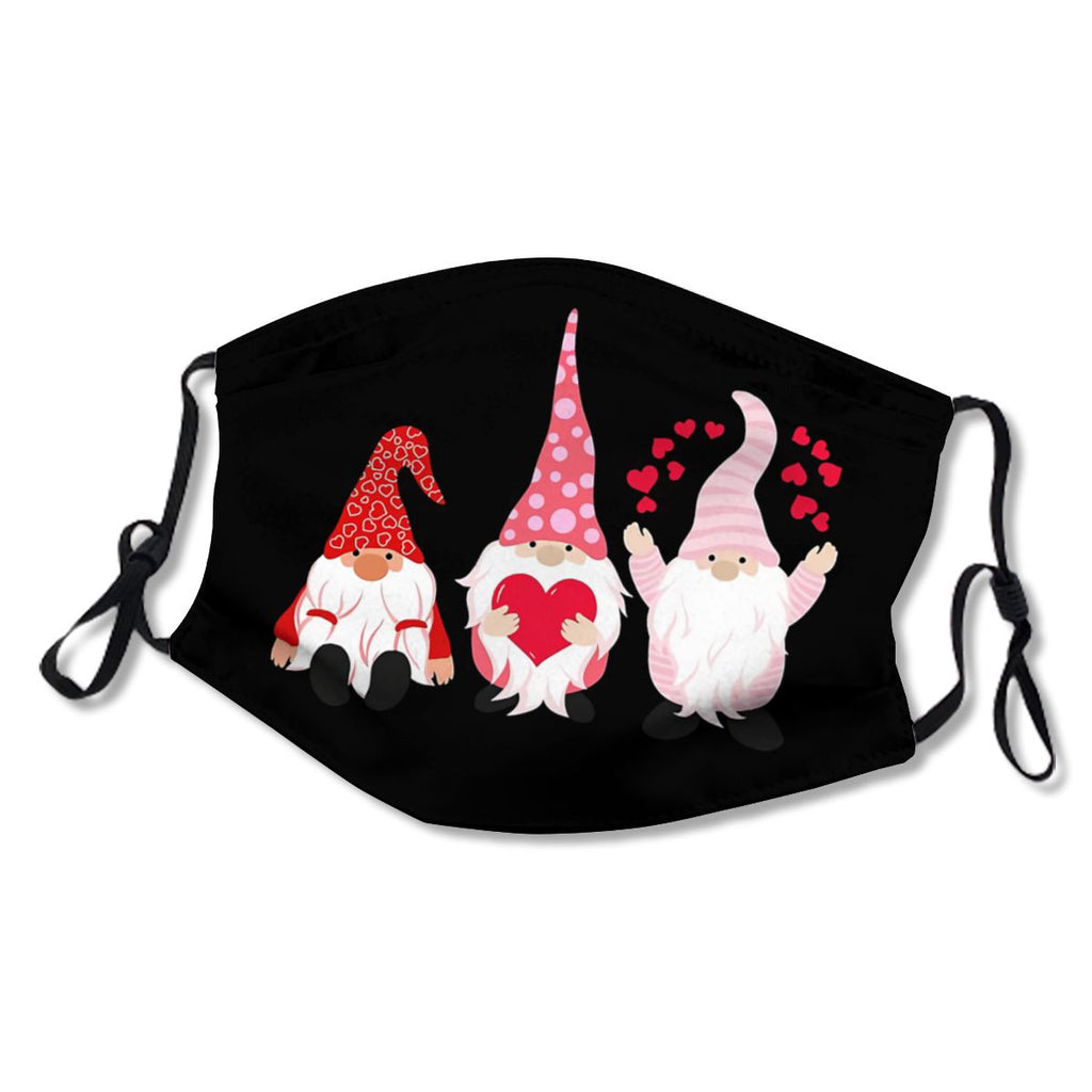 Three Gnomes Holding Heart Happy Valentine's Day Tee Mask NO.NQWUCM