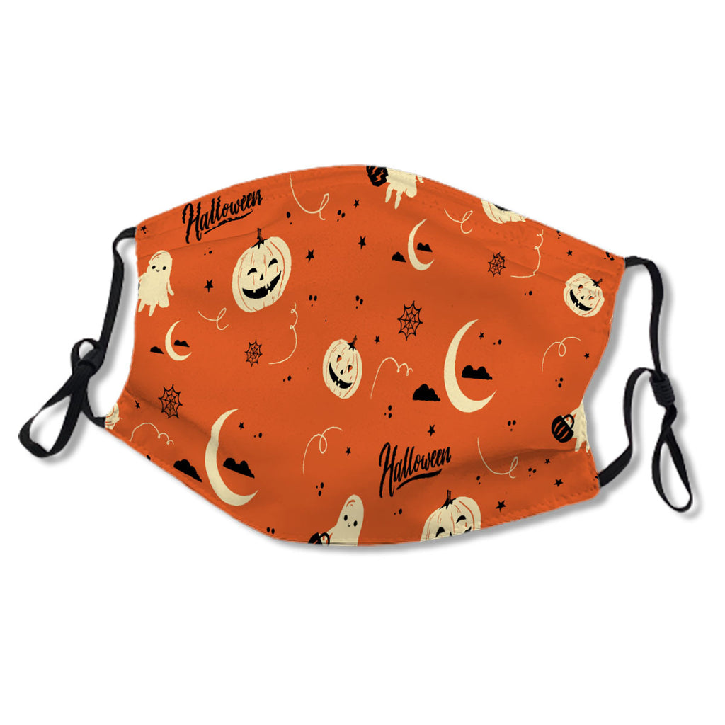 Halloween Pumpkin And Ghost Orange No. NWC73J