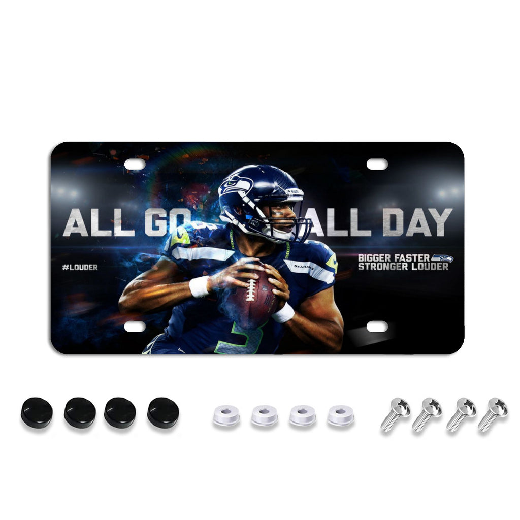 License Plate Covers, Unbreakable Tag Cover to Protect Your Car Front and Rear Plates, Fits All Standard US Plates, Screws Included No.O22MLA