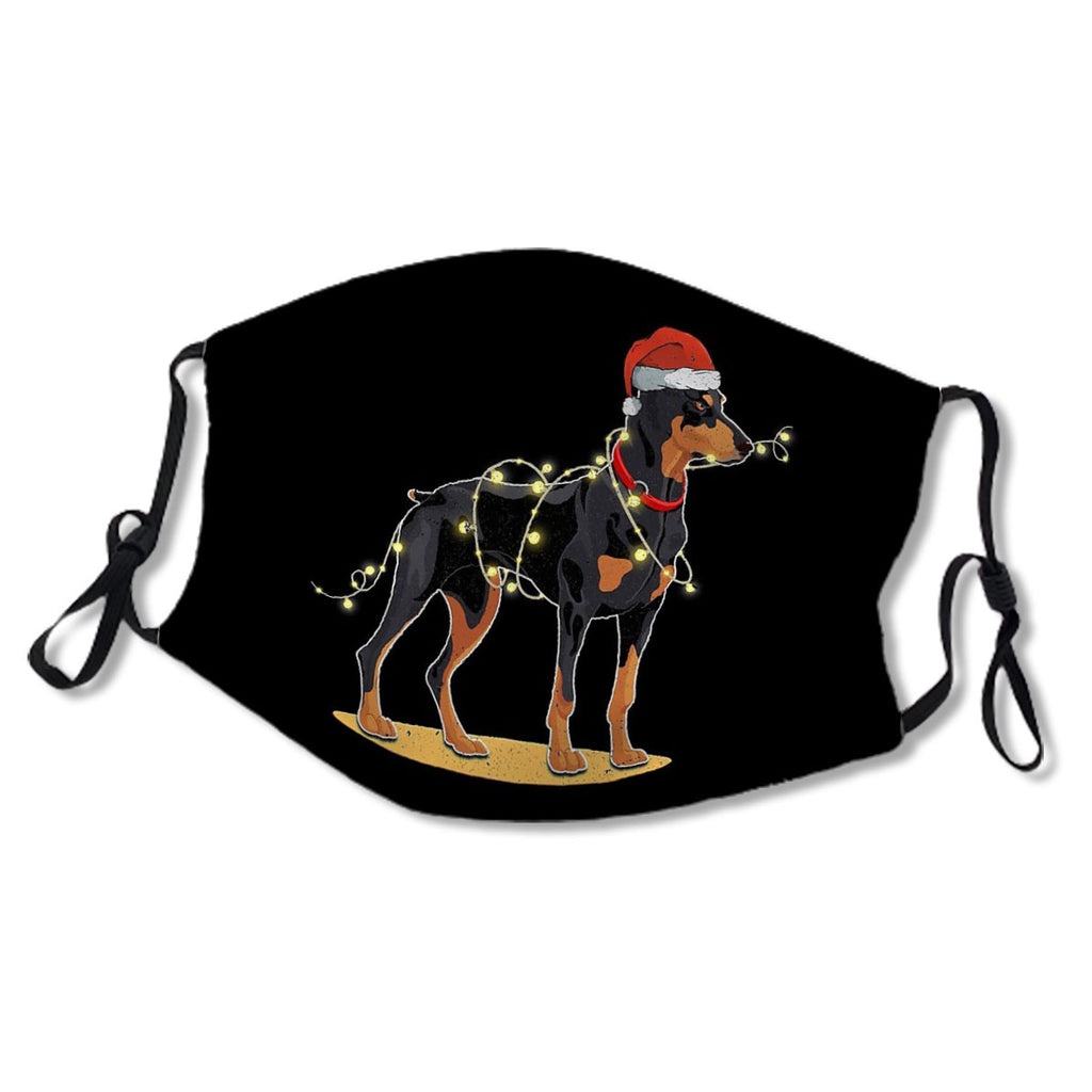 Christmas Lights Doberman No.OCXHYM