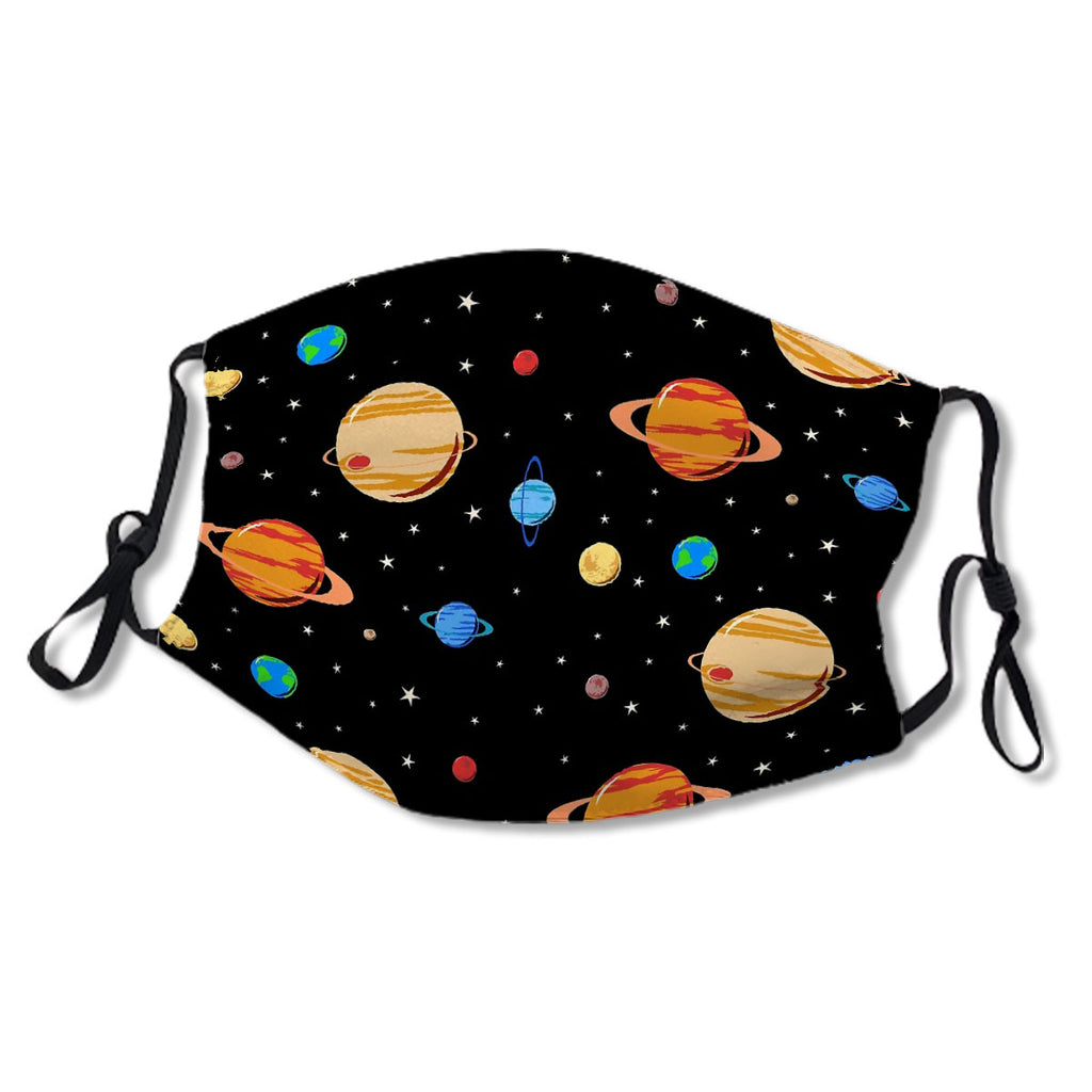 Cute Planets Pattern Mask No.OFZPGR