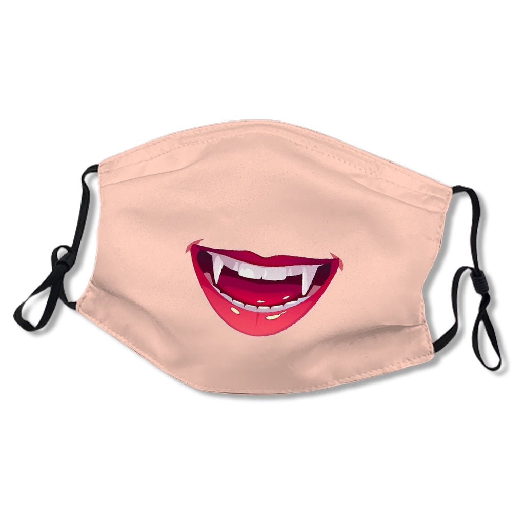 Vampire Face Mask,Red Lip Face Mask . Mask No.OOJLL9