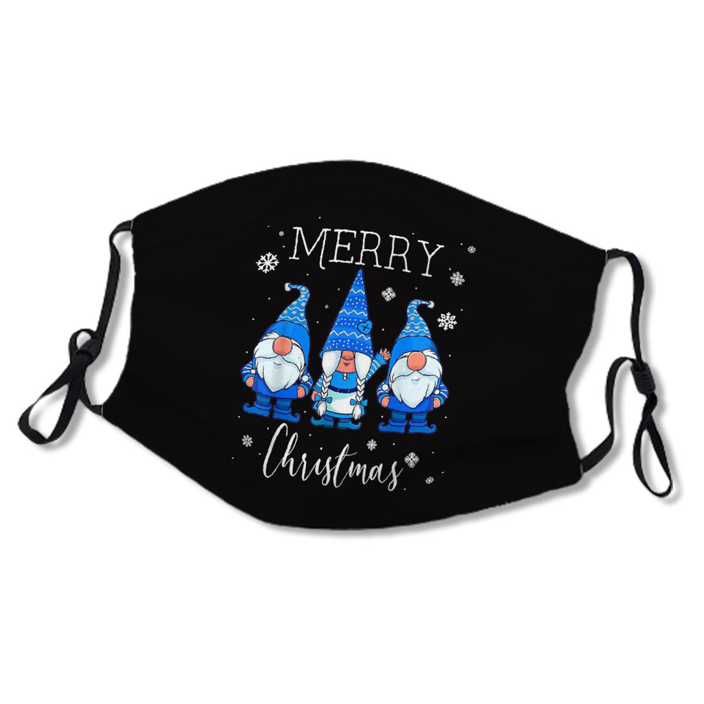 Merry Christmas Gnomes Three Blue Nordic Gnomes Xmas Gift No.OOJPIX