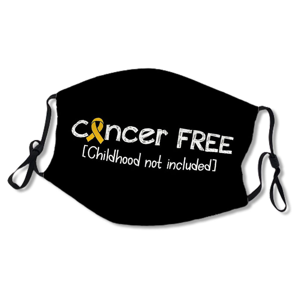 Cancer Free- Childhood Cancer Awareness Gifts for Women Childhood Cancer Support Ribbon No.OORPNI