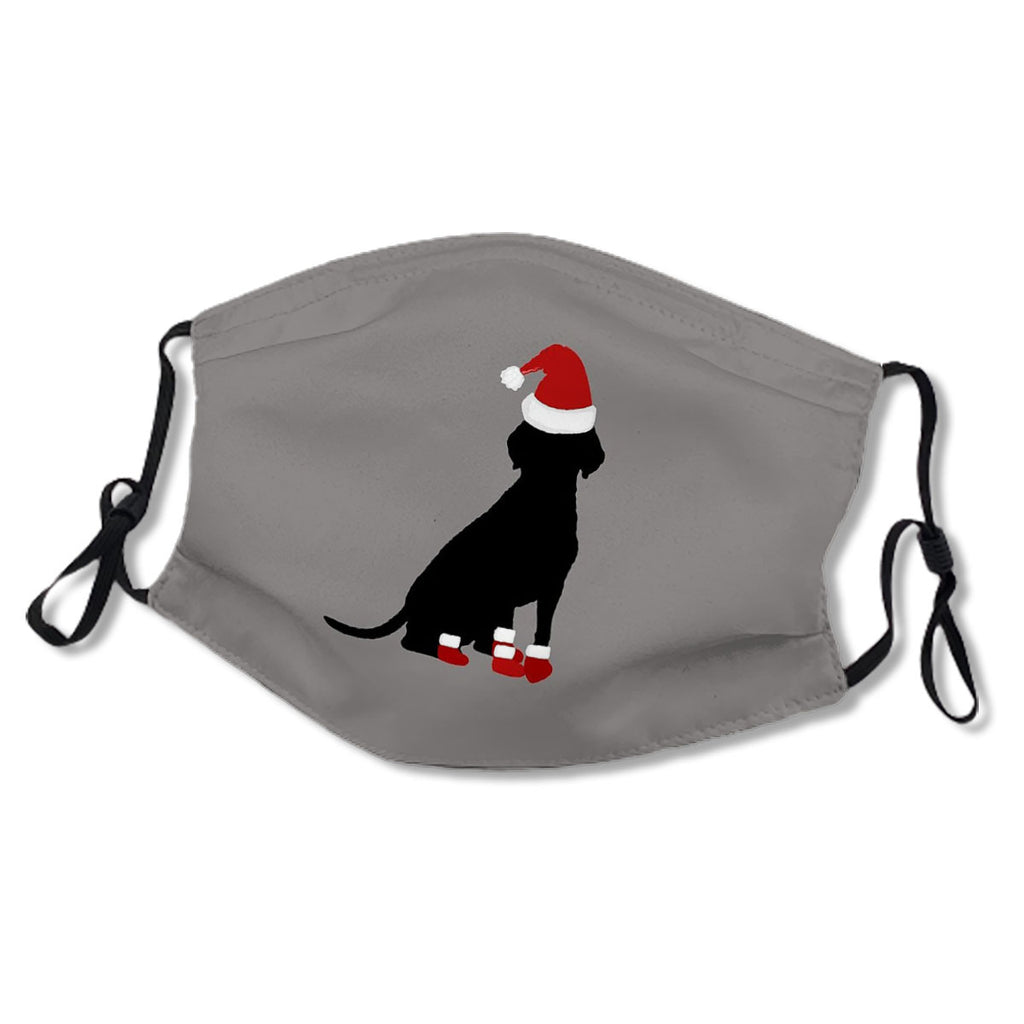 Christmas Pets Labrador Retriever Silhouette in Santa Hat and Santa Boots Christmas Dog No.OPKI9P